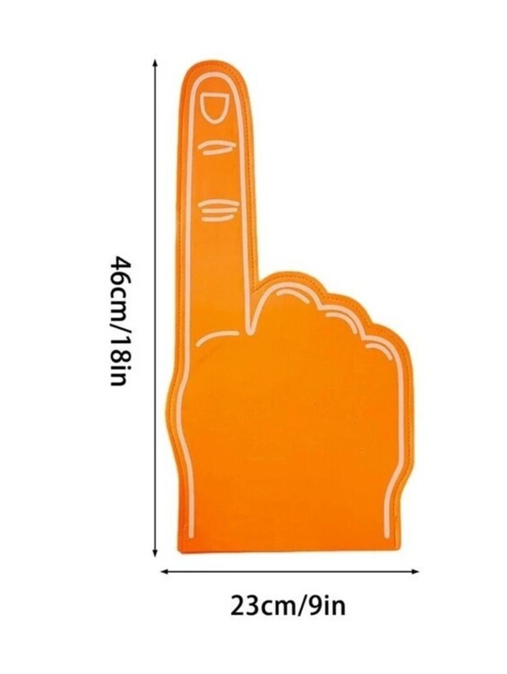 1 Piece Giant Foam Finger 18 Inch Sports Fan Foam Finger DIY Blank Foam Hand